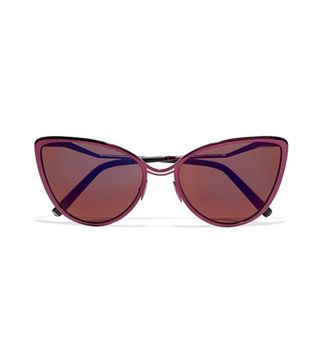 Cutler and Gross + Aphrodite Cat-Eye Metal and Acetate Sunglasses