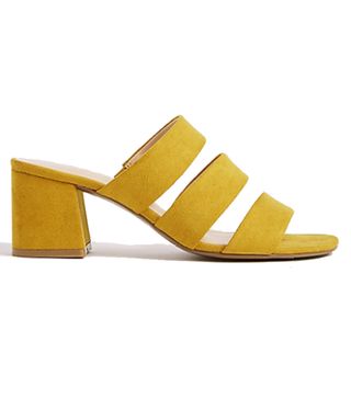 Marks and Spencer + Block-Heel Multi-Strap Mule Sandals