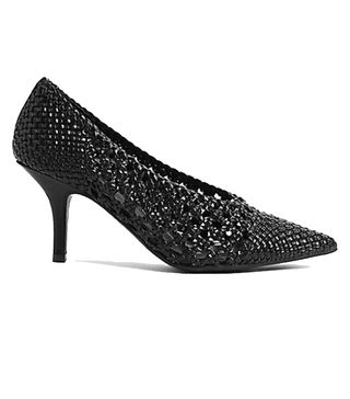 Marks and Spencer + Stiletto Heel Weave Court Shoes