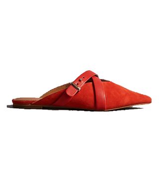 Marks and Spencer + Suede Cross-Strap Mule Shoe