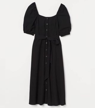 H&M + Cotton Crêpe Dress