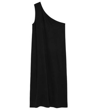 Arket + One-Shoulder Fitted Jersey Dress
