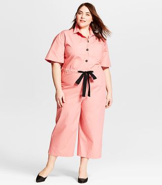 Who What Wear + Short Sleeve Belted Jumpsuit