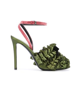 Marco de Vincenzo + Ankle Strap Ruffled Pumps