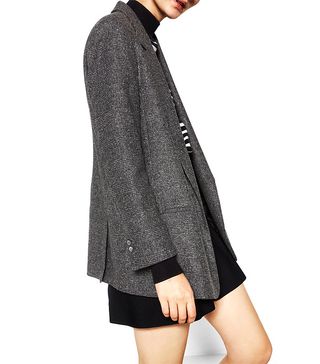 Zara + Check Wool Blazer