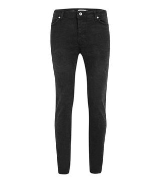 Topman + Black Overdyed Stretch Skinny Jeans