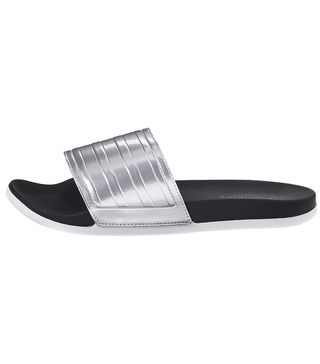 Adidas + Adilette SC Silver Slides