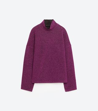 Zara + Shiny Sweatshirt