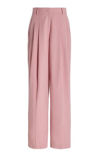 Frankie Shop + Gelso Pleated Wide-Leg Trousers
