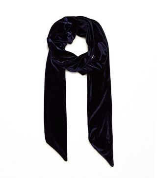 Zara + Long Velvet Scarf