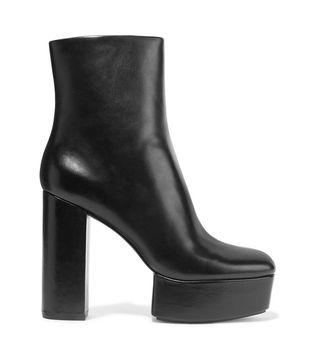 Alexander Wang + Cora Leather Platform Ankle Boots