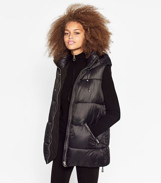 Zara + Hooded Vest
