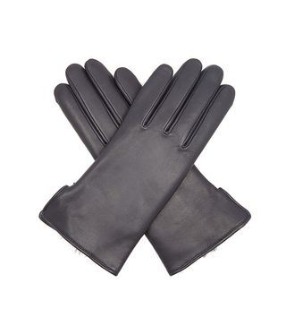 Agnelle + Rabbit-Fur Leather Gloves