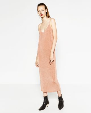 Zara + Long Slip Dress