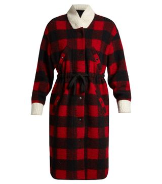 Isabel Maarant Étoile + Glitz Tie-Waist Checked Coat