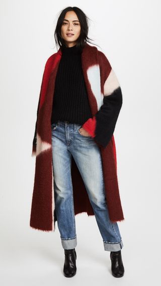 Diane von Furstenberg + Intarsia Coat