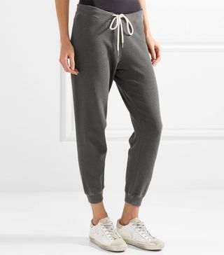 The Great + The Cropped Cotton-Jersey Track Pants