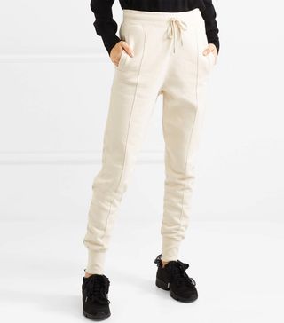 Ganni + Cotton-Jersey Track Pants