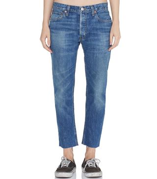 Re/Done + Relaxed Crop Rigid Medium 12 Jeans