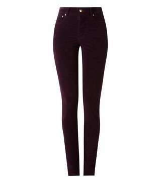 Amapô + High Waisted Velvet Skinny Trousers