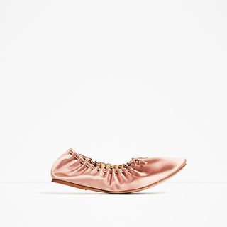 Zara + Soft Sateen Ballerinas