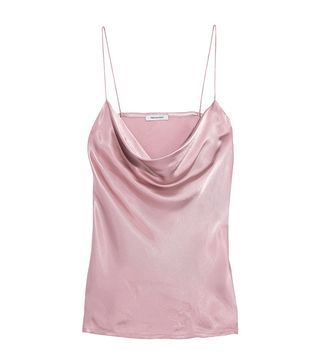 Protagonist + Draped Hammered-Charmeuse Camisole
