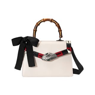 Gucci + Lilith Leather Top Handle Bag