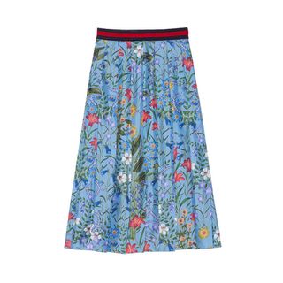 Gucci + New Flora Print Skirt