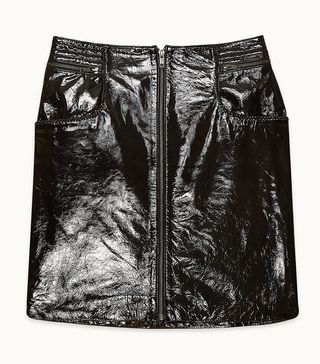 Maje + Jacko Patent Leather Skirt