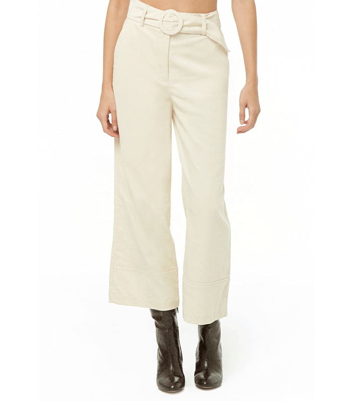 Forever 21 + Corduroy Cropped Flare Pants
