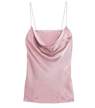 Protagonist + Draped Hammered-Charmeuse Camisole