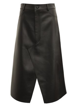 Dion Lee + Leather Shadow Stitch Skirt
