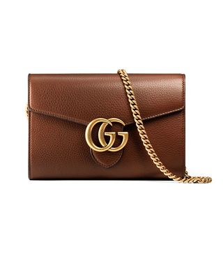 Gucci + GG Marmont Leather Mini Chain Bag