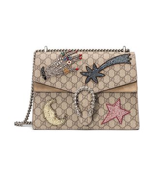Gucci + Dionysus Embroidered Shoulder Bag