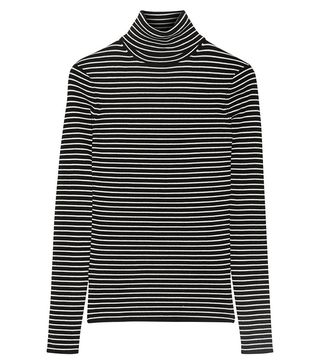 La Ligne + Striped Ribbed-Knit Turtleneck Sweater