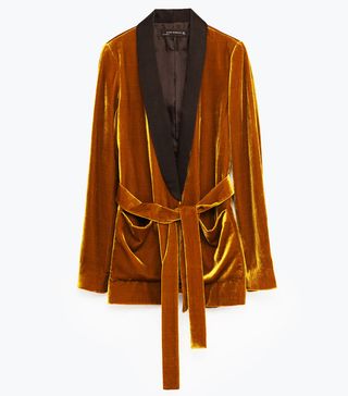 Zara + Velvet Jacket With Belt