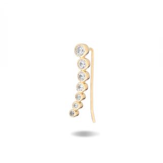 Damsel x Adina Reyter + 14K Gold Curved Wing Earrting