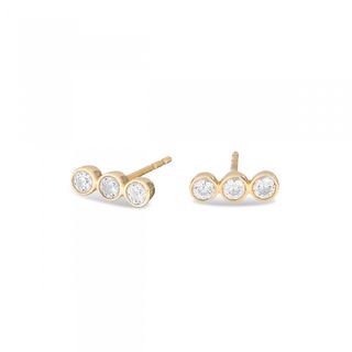 Damsel x Adina Reyter + 14K Gold Bezel Earrings