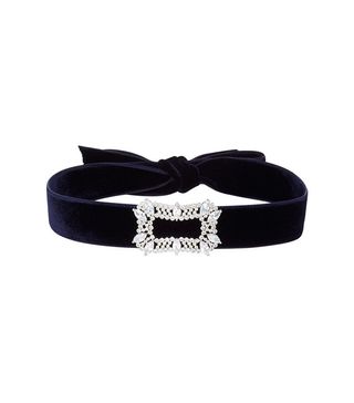 Fallon + M'O Exclusive Toria Buckle Velvet Choker