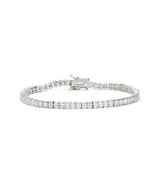 Kenneth Jay Lane + Silver-Plated Cubic Zirconia Bracelet