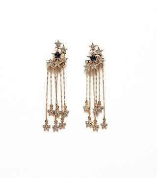 Zara + Long Star Earrings