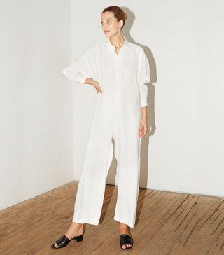 Datura + White Linen Ren Jumpsuit
