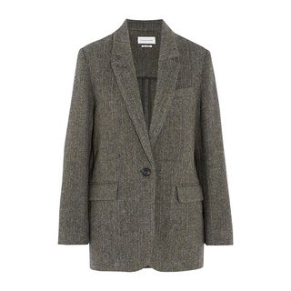 Isabel Marant + Halden Herringbone Wool-Tweed Blazer