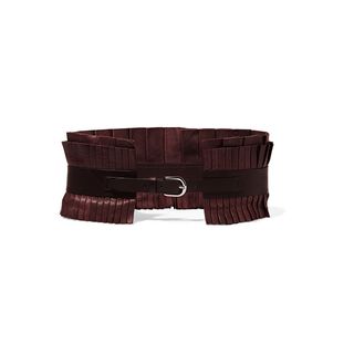 Isabel Marant + Fauna Pintucked Leather Belt