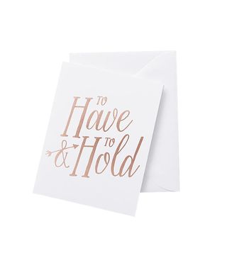 Anthropologie + To Have and to Hold Card