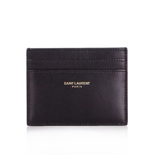 Saint Laurent + Smooth Leather Cardholder