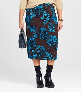 Who What Wear + Plus Size Midi Pencil Skirt
