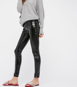 Free People + Patent Vegan Leather Leggings