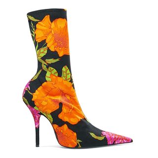 Balenciaga + Floral Print Boots
