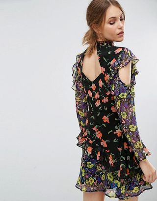 ASOS + Mixed Print Floral Dress